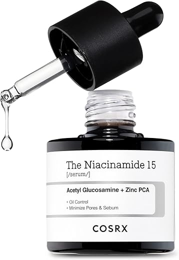 Niacinamide 15% Serum Facial, Minimiza Poros Dilatados, Alivia Vermelhidão, Tratamento Corretor de Descoloração, 20 ml, Não Testado em Animais, Skincare Coreana - COSRX