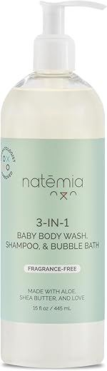 Shampoo 3 em 1 para Bebês, Sem Lágrimas – Higiene Completa - Natemia