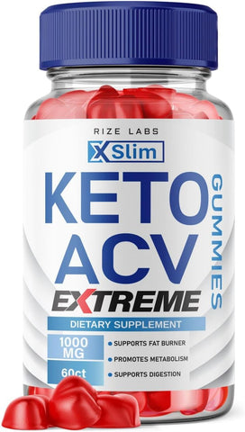 rize labs - XSlim Keto Gummies – Gomitas Avançadas de Perda de Peso XSlim Keto com Vinagre de Maçã – Força Extra para Gordura Abdominal (60 Gummies)