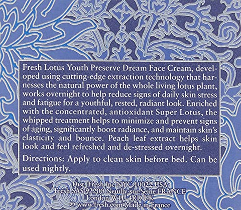 Creme Facial Fresh Lotus Youth Preserve Dream Super – 50g