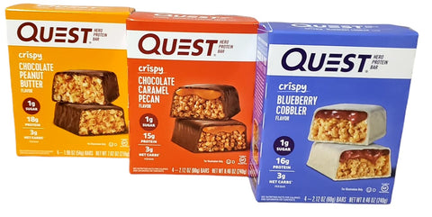 Generic - Pack Quest Hero Barra de Proteína – 4 Barras – 54g cada – Peso Líquido 216g – Sabor Amendoim com Chocolate Crocante