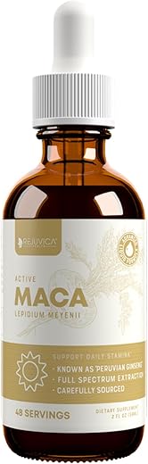 Active Maca – Extrato Avançado de Raiz de Maca – Ginseng Peruano – Entrega Líquida para Melhor Absorção – Suporta Energia - Rejuvica Health