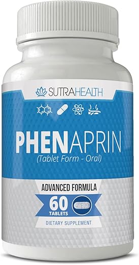 PhenAprin - Pílulas Dietéticas para Perda de Peso e Estímulo de Energia – Queimador de Gordura Ótimo e Supressor de Apetite. Ajuda a Manter e Controlar o Apetite