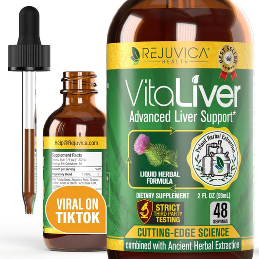 Rejuvica Health - VitaLiver – Suplemento para Saúde do Fígado – Apoio à Limpeza Hepática