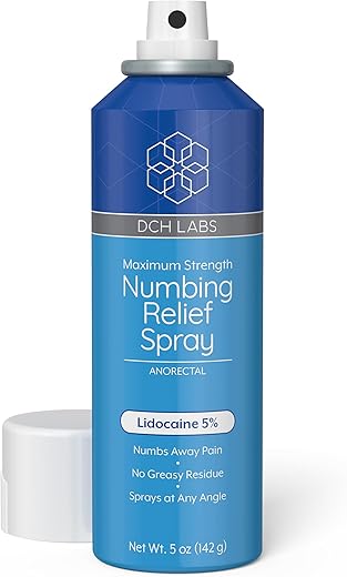 DCH Labs - Spray Anestésico Tópico Lidocaína 5% – Alívio Máximo, 150ml, Vegano