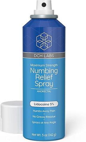DCH Labs - Spray Anestésico Tópico Lidocaína 5% – Alívio Máximo, 150ml, Vegano