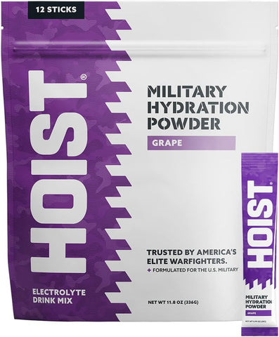 Pó Eletrolítico para Hidratação Militar – Mistura de Hidratação (Uva) - HOIST