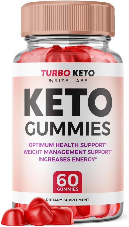 rize labs - Turbo Keto Gummies – Gomitas Turbo Keto ACV para Emagrecimento Avançado com Vinagre de Maçã – Queimador de Gordura Abdominal Extra Forte (60 Gummies)