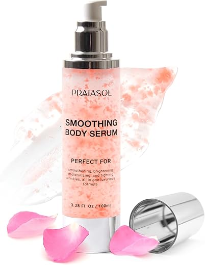 Praiasol - Sérum Corporal Suavizante Glossy para Rugas: Hidratante, Nutritivo, Reparador para Pele Macia e Sem Rugas – Anti-idade