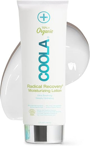 Coola Organic Radical Recovery Loção Corporal Pós-Sol, Aloe Vera, Agave e Óleo de Lavanda para Alívio de Queimaduras Solares, 150ml