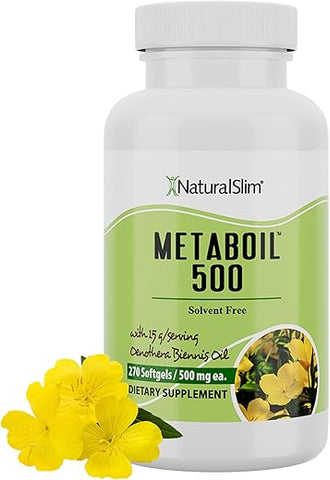 Metaboil 500 Cápsulas de Óleo de Prímula para Metabolismo e Energia – Aumente sua Vitalidade! - NaturalSlim