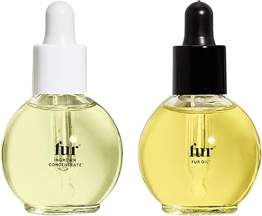 Cuidados para pelos encravados Fur: Tratamento Preventivo em Dois Passos – Combinação de Óleo Fur e Concentrado para Pelos Encravados – 15 ml cada (Fur Ingrown Hair Care Duo)