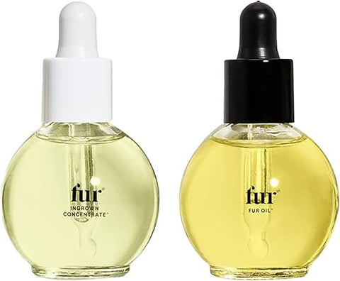 Cuidados para pelos encravados Fur: Tratamento Preventivo em Dois Passos – Combinação de Óleo Fur e Concentrado para Pelos Encravados – 15 ml cada (Fur Ingrown Hair Care Duo)