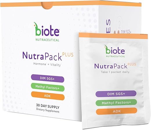Nutraceuticals – NutraPackPlus – Suporte Vitalidade Equilíbrio Hormonal (Pacotes Diários 30 Dias) - bioTE