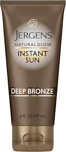Natural Glow Bronzeador Hidratante Autobronzeador Instantâneo, Tom Profundo, 177 ml - Jergens