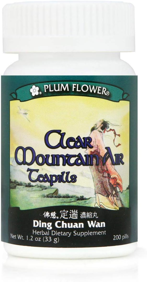 Plum Flower - Clear Mountain Air Teapills (Ding Chuan Wan) – 200 ct – Plum Flower | Ar Puro da Montanha Claro – 200 comprimidos –