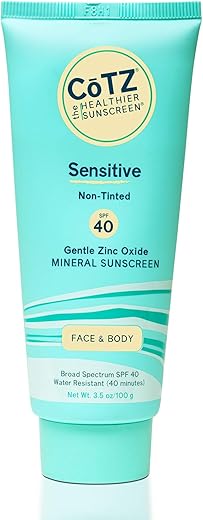 Protetor Solar Mineral COTZ Sensitive FPS 40 Amplo Espectro 100g