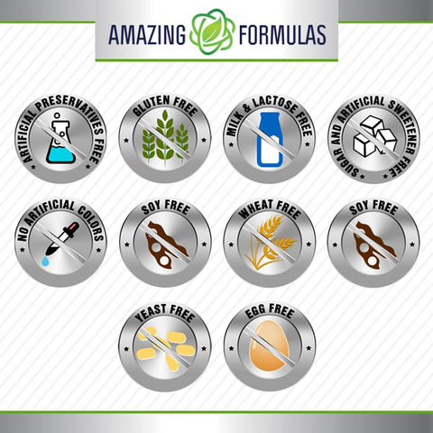 Amazing Nutrition - Amazing Formulas Cálcio 600 Mg com Vitamina D3 400 UI | 250 Comprimidos | Não-OGM | Sem Glúten | Fabricado nos EUA