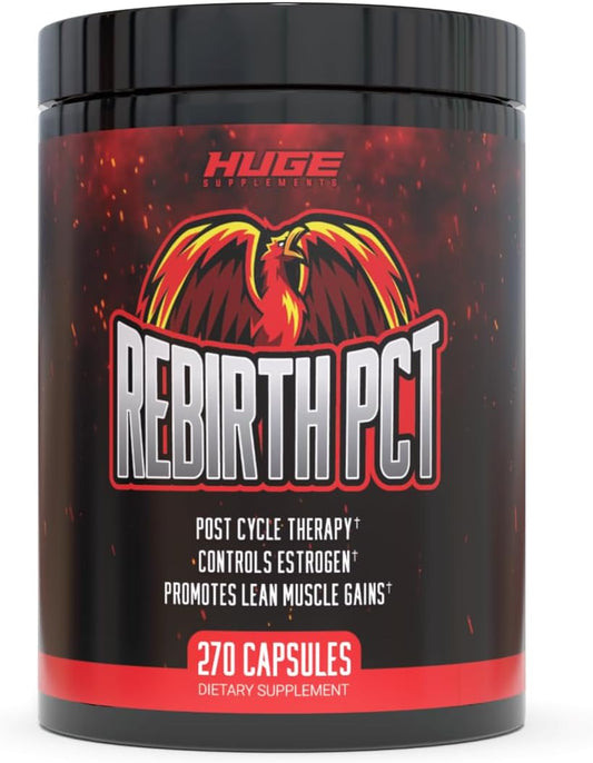 Huge Supplements - Rebirth PCT para Homens, Suplemento Mais Potente – Marca Líder