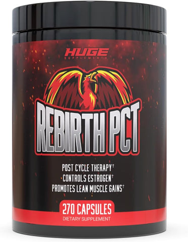 Huge Supplements - Rebirth PCT para Homens, Suplemento Mais Potente – Marca Líder