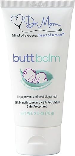 DR. MOM BUTT BALM - Pomada para Assaduras Ultra-Premium. Proteja seu bebê contra assaduras e garanta seu bem-estar