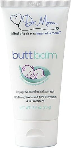 DR. MOM BUTT BALM - Pomada para Assaduras Ultra-Premium. Proteja seu bebê contra assaduras e garanta seu bem-estar