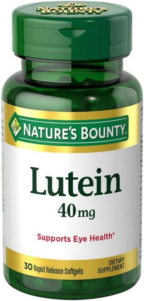 Nature's Bounty - Nature’s Bounty Lutein 40 mg Softgels – Embalagem com 30 cápsulas (Pack com 6)