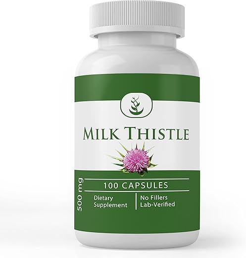 PURE ORIGINAL INGREDIENTS - Milk Thistle Puro Original (100 Cápsulas) Sem Preenchedores de Magnésio ou Arroz, Sempre Puro, Verificado em Laboratório – Ingredientes Originais de Alta Qualidade
