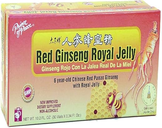 Prince Of Peace - Prince of Peace Ginseng Vermelho Geléia Real, 30 Unidades – 30g