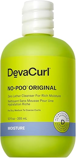 DevaCurl No-Poo Original – Limpeza sem Espuma para Hidratação Intensa | Não Resseca | Hidrata os Cachos | Todos os Tipos de Cachos