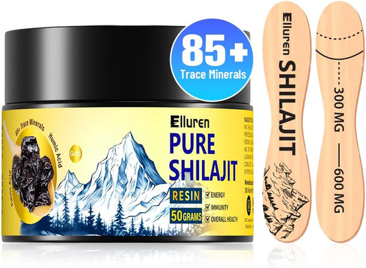 elluren - Shilajit Resina Autêntica para Homens – Potencialize sua Vitalidade Naturalmente | 100% Puro | 10g