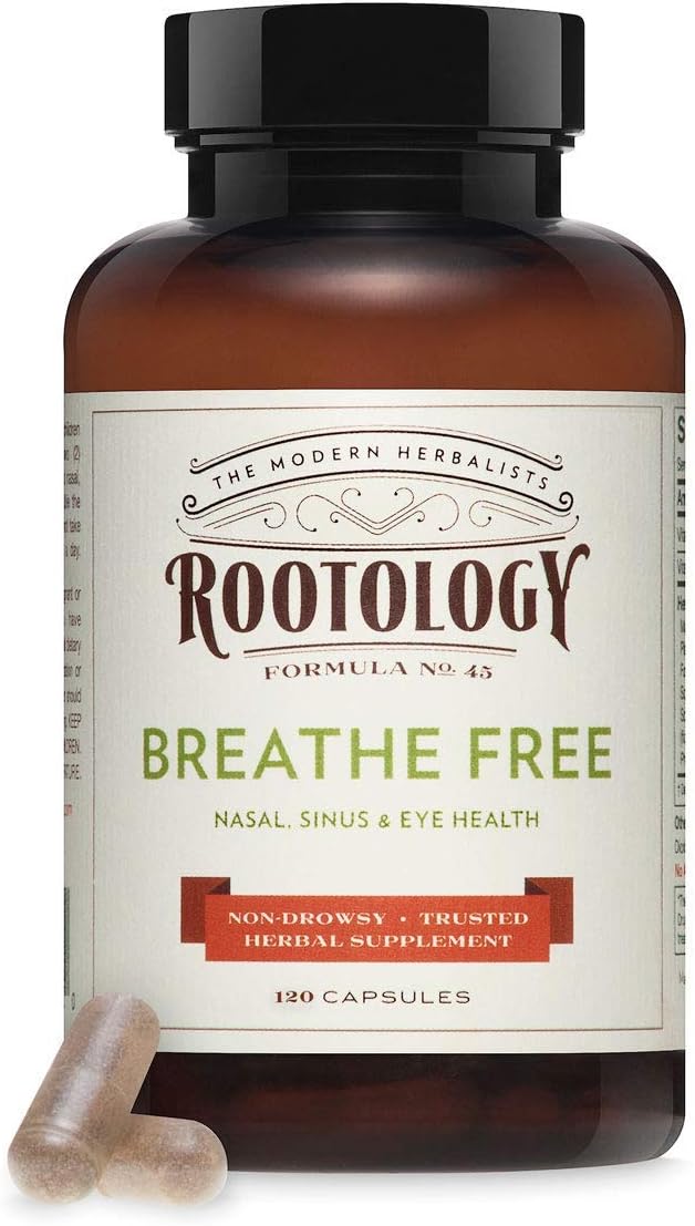 Breathe Free – Nasal Natural: Alívio Respiratório com Ervas Poderosas | 30 Cápsulas - Rootology