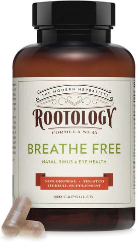 Breathe Free – Nasal Natural: Alívio Respiratório com Ervas Poderosas | 30 Cápsulas - Rootology