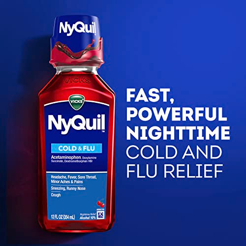 NyQuil: Alívio Noturno da Tosse e Resfriado – 180ml - Vicks