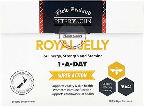 HEALTHFARM - Royal Jelly 1000mg 200 Cápsulas Softgel 10-HDA Suplementos Nutricionais (1 Pacote) – Melhor Marca de Geléia Real 10-HDA em Cápsulas Softgel
