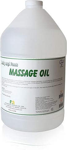 A&A - Óleo Mineral Corporal Premium para Spa e Massagem | Grau USP | Relaxante | Calmante | Terapêutico | Reparação da Pele Seca | Hidratação e Nutrição | Sem Fragrância | Transparente | Amigo das Alergias