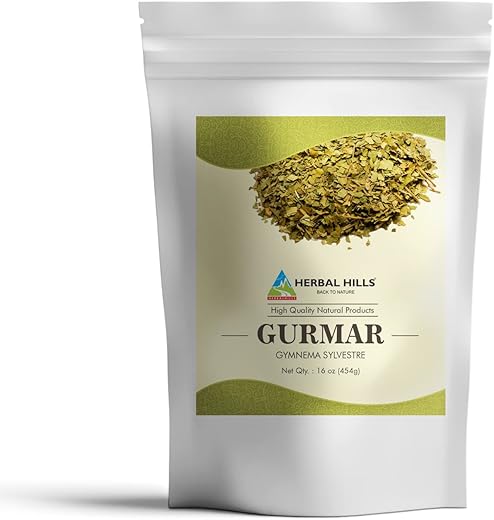 Gurmar em Pó (Gymnema sylvestre/Folha de Gudmar Natural/Pó de Folhas) | 454g | Ajuda a Manter Níveis Normais de Glicose - HERBAL HILLS