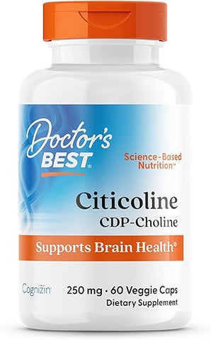 Doctor's BEST - Doctor’s Best Choline com Cognizin 250mg – Potencialize sua saúde cerebral