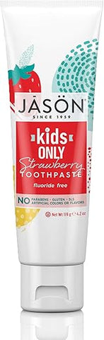JASON - Jason Kids Only! Pasta de Dente de Morango 4.2 oz, Pacote com 3 – Marca Jason