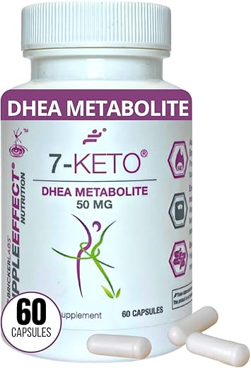 Bricker Labs - 7-Keto DHEA Metabolite 50 mg – Suporte para Gerenciamento de Peso, Seguro e Eficaz – 60 Cápsulas