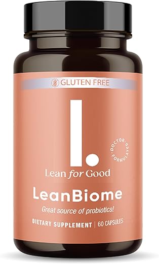 LEANFORGOOD - LeanBiome: Fórmula Probiótica de 9 Cepas, Suporte para um Microbioma Intestinal Equilibrado, Probióticos Poderosos com Greenselect Phytosome – 60 Cápsulas