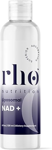 Rho Nutrition - Liposomal NAD – Suplemento Líquido de Alta Absorção de NAD – Alternativa NMN ou Ribosídeo de Nicotinamida – Suporta Longevidade Celular, Envelhecimento Saudável, Metabolismo Energético