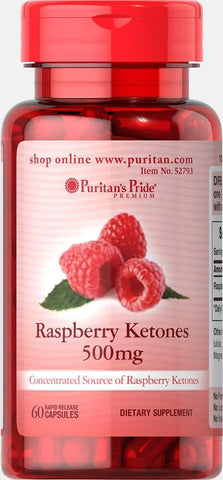 Puritan's Pride - Puritan’s Pride Cetonas de Framboesa 500mg – Potencialize sua saúde com qualidade!