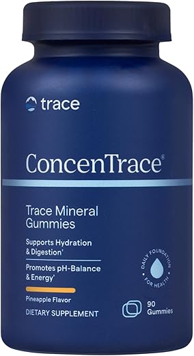 ConcenTrace Gomas Mastigáveis de Espectro Completo | Energia Potente, Metabólica | 60 g - Trace Minerals