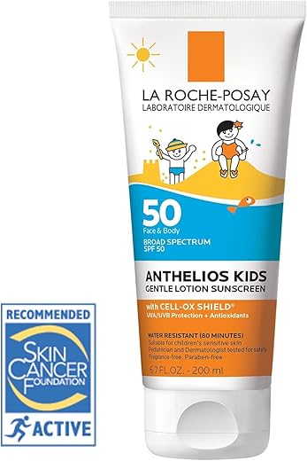 Anthelios Kids Loção Solar Suave FPS 50 | Amplo Espectro Antioxidantes | Protetor Solar para Crianças | Octinoxate - La Roche-Posay