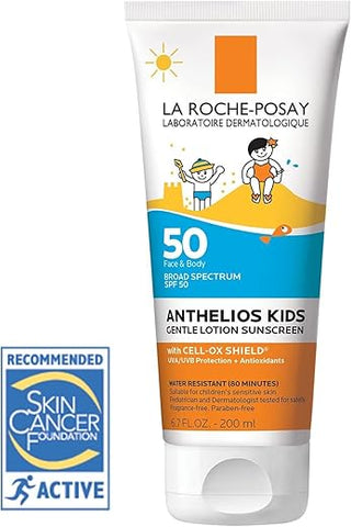 Anthelios Kids Loção Solar Suave FPS 50 | Amplo Espectro Antioxidantes | Protetor Solar para Crianças | Octinoxate - La Roche-Posay