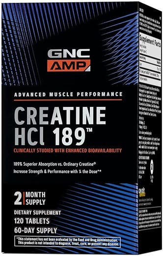 AMP HCl 189 – 120 Comprimidos | Potencialize seus treinos | Aumento de energia e desempenho - GNC