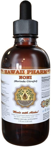 Noni Líquido Orgânico (Morinda citrifolia) – Extrato de Noni, Hawaii Pharm, 4 fl.oz (118 ml)