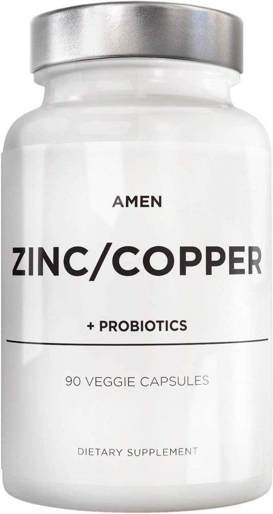 Zinc: Suplemento de Zinco em Cápsulas – 60 cápsulas – 30g - Amen