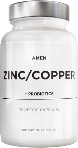 Zinc: Suplemento de Zinco em Cápsulas – 60 cápsulas – 30g - Amen